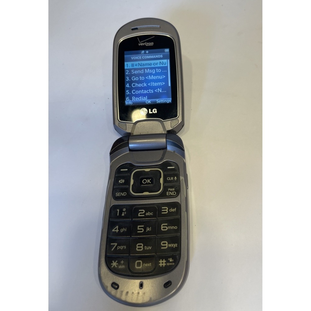 LG Revere 2- Gray (Verizon) Cellular Flip Phone 3G vintage